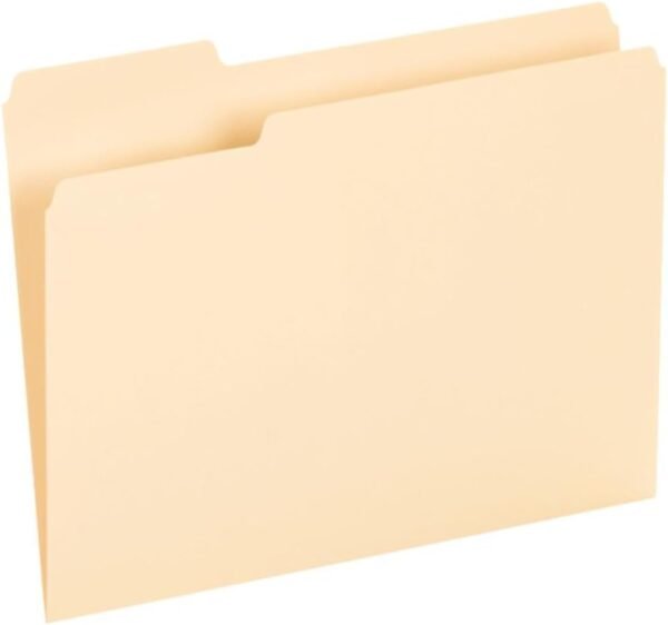 Pendaflex File Folders, Letter Size, 8-1/2" x 11", Classic Manila, 1/3-Cut Tabs in Left, Right, Center Positions, 100 Per Box (65213)