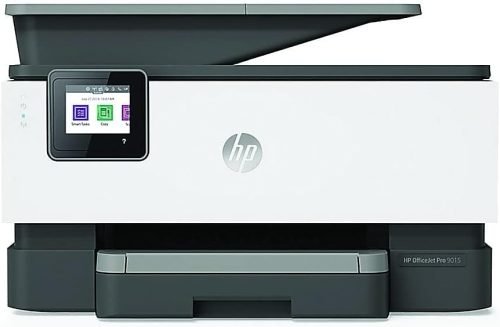HP OfficeJet Pro 9015 All-in-One Wireless Color Printer, with Smart Home Office Productivity, HP Instant Ink, Works with Alexa (1KR42A)