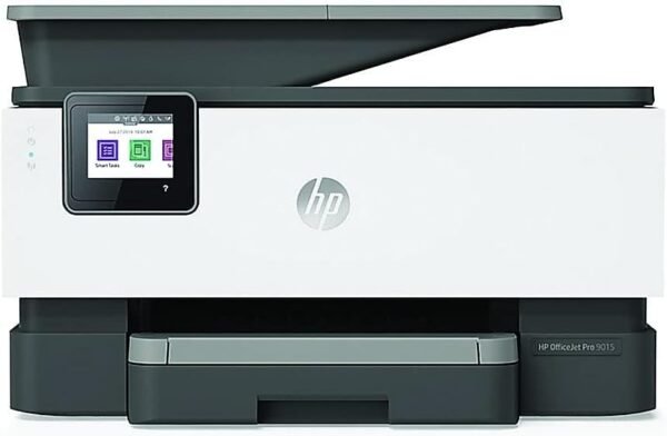 HP OfficeJet Pro 9015 All-in-One Wireless Color Printer, with Smart Home Office Productivity, HP Instant Ink, Works with Alexa (1KR42A)