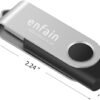 10-Pack Enfain 16GB USB 2.0 Swivel Flash Drives Shareable Data Storage for Home & Office Use (Black) : Electronics