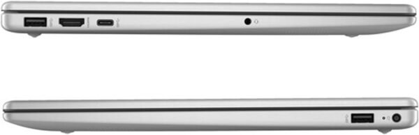 HP 15.6" Portable Laptop (Include 1 Year Microsoft 365), HD Display, Intel Quad-Core N200 Processor, 16GB RAM, 128GB Storage, Wi-Fi 6, Webcam, HDMI, Numeric Keypad, Windows 11 Home, Silver