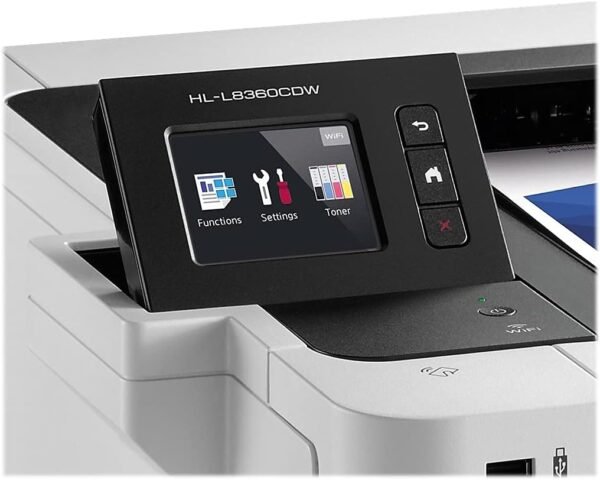 Brother Business Color Laser Printer, HL-L8360CDW, Wireless Networking, Automatic Duplex Printing, Mobile Printing, Cloud Printing, Amazon Dash Replenishment Ready,White