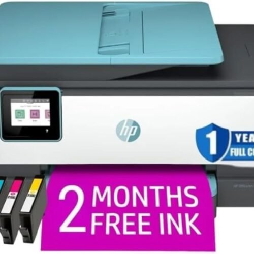 HP OfficeJet Pro 8028e All in One Wireless Printer Scanner Copier Fax Inkjet Print 2.7 Inch Touchscreen 2 Months of Instant Ink 20 ppm Black 10 ppm Color Home Office Use (Renewed)