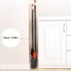 TreeLen Broom and Dustpan Set with 52" Long Handle for Home Kitchen Room Office Lobby Floor Use Upright Stand Up Stand Up Broom with Dustpan Combo