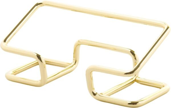 Business Card Holder for Desk, Cute Metal Card Organizers and Office Desk Accessories for Men and Women (Golden)