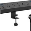 Desk Clamp Power Strip USB C,40W Total Fast Charging Station,4 PD 20W USB C Ports,Desk Edge Mount Power Strip 6 USB Ports 5 AC Outlets Surge Protector,Fit 1.96" Tabletop Edge,ETL Listed