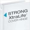 Cardinal Economy 3-Ring Binders, 1", Round Rings, Holds 225 Sheets, ClearVue Presentation View, Non-Stick, White, Carton of 12 (90621)