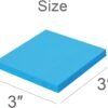 Sticky Notes 3x3 Inches,Bright Colors Self-Stick Pads, Easy to Post for Home, Office, Notebook, 82 Sheets/pad