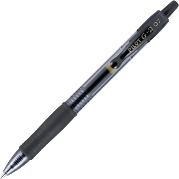 Pilot, G2 Premium Gel Roller Pens, Fine Point 0.7 mm, Black, Pack of 12 (Dozen Box)