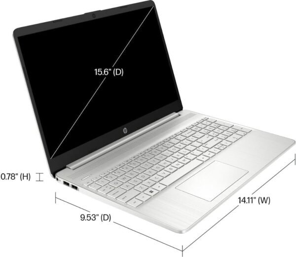 HP 2023 Laptop, 15.6" Touchscreen Display, Intel Core i3-1115G4 Processor(Beat i5-1035G4), 8GB RAM, 256GB SSD, WiFi, Bluetooth, Numeric Keypad, Windows 11 Home in S Mode, Silver