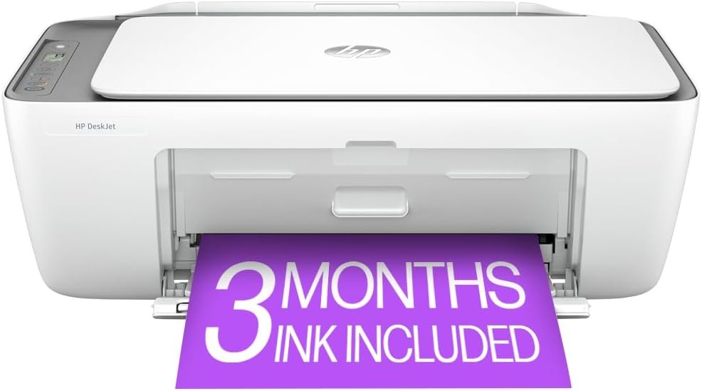 HP DeskJet 2855e Wireless All-in-One Color Inkjet Printer, Scanner, Copier, Best-for-home, 3 month Instant Ink trial included (588S5A)