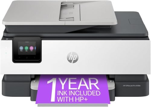 HP OfficeJet Pro 8139e Wireless All-in-One Color Inkjet Printer, Print, scan, Copy, fax, ADF, Duplex Printing Best-for-Home Office, 1 Year of Instant Ink Included (Renewed)