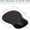 ErgoComfort Gel Wrist Rest Mouse Pad-Ergonomic Office Mousepad with Wrist Support-Non-Slip, Design Desk Accessories Mat for Home&Game Decor (02Pink Serenity)