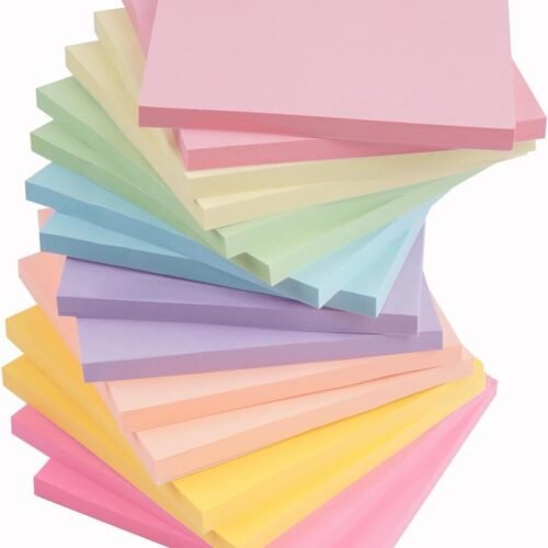Sticky Notes 16 Pads 3x3 inches, Self-Sticky Note Pads Multi Colors, School Supplies Office Products, Writing Memo for Holiday Shop, Teacher Appreciation Xmas Gift and Daily Life Organization