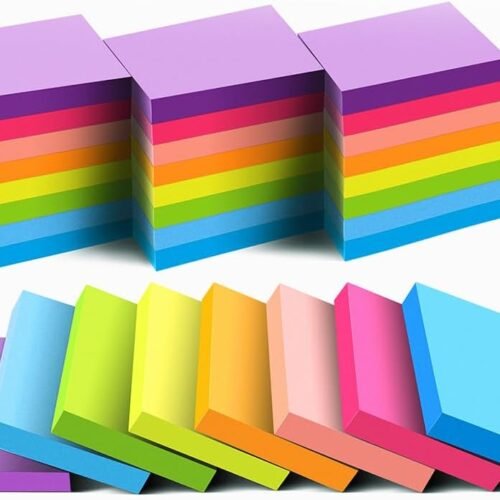 Sticky Notes 1.5x2 Inches, Bright Colors Self-Stick Pads, 24 Pack, 75 Sheets/Pad,1800 Sheets