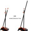 TreeLen Broom and Dustpan Set with 52" Long Handle for Home Kitchen Room Office Lobby Floor Use Upright Stand Up Stand Up Broom with Dustpan Combo