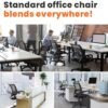 NEO CHAIR Office Chair Computer Desk Chair Gaming Ergonomic Mid Back Cushion Lumbar Support with Comfy Mesh Adjustable Swivel Rolling Home (Black)