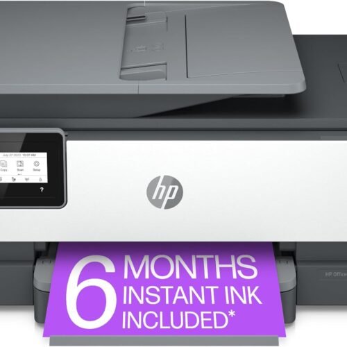 HP OfficeJet 8015e Wireless Color All-in-One Printer, 6 month Instant Ink trial included