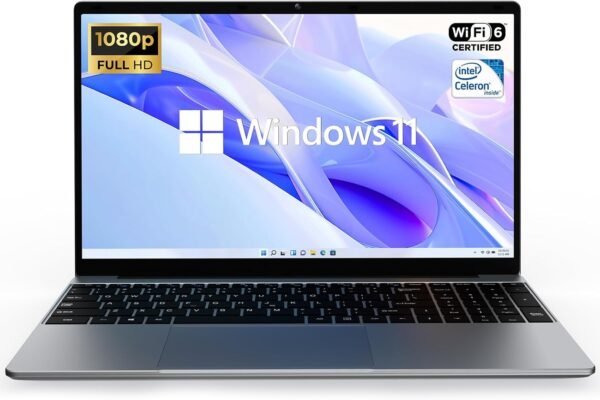 ApoloSign 15.6" Full HD Laptop, 12GB RAM, 512GB SSD, Expandable to 1TB, Intel N5095 Processor, Dual-Band WiFi, 178° Viewing Angle, Dual Speakers-Gray