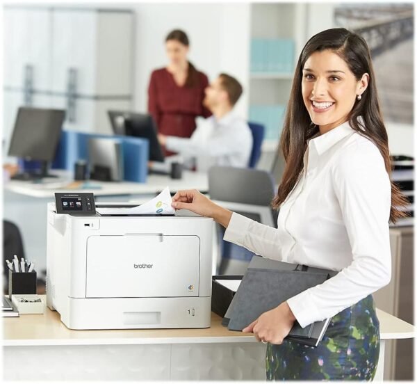 Brother Business Color Laser Printer, HL-L8360CDW, Wireless Networking, Automatic Duplex Printing, Mobile Printing, Cloud Printing, Amazon Dash Replenishment Ready,White
