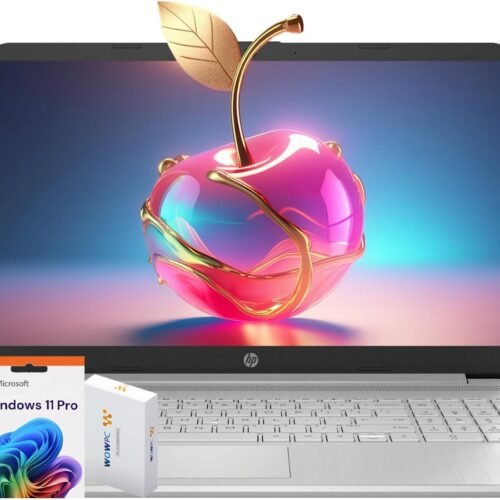 HP Latest 15" Laptop, Intel Celeron N4120 Quad-core Processor, 32GB RAM, 1TB SSD, 15.6" HD Micro Edge LED Display, Fast Charge, SD Card Reader, Windows 11 Pro, WOWPC Recovery USB