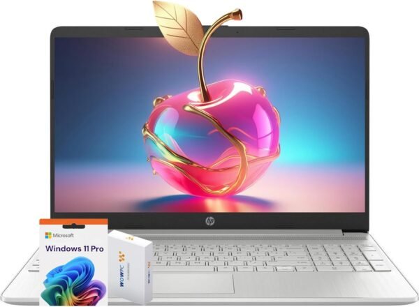 HP Latest 15" Laptop, Intel Celeron N4120 Quad-core Processor, 32GB RAM, 1TB SSD, 15.6" HD Micro Edge LED Display, Fast Charge, SD Card Reader, Windows 11 Pro, WOWPC Recovery USB