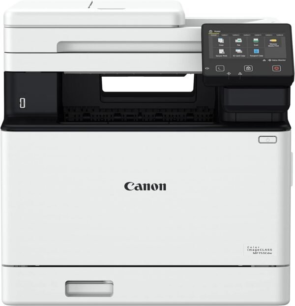 Canon Color imageCLASS MF753Cdw - Wireless Duplex Laser Printer, All-In-One with Scanner, Copier, Fax, Auto Document Feeder, Mobile Ready, 3 Year Limited Warranty, 35 PPM, White