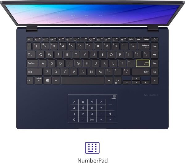 ASUS 14" FHD Laptop, Intel Celeron N4500 Processor, Windows 11 Home, MS Office 365, 4GB RAM, 564GB Storage (500GB External Drive + 64GB eMMC), with WOWPC External DVD & Fingerprint Reader