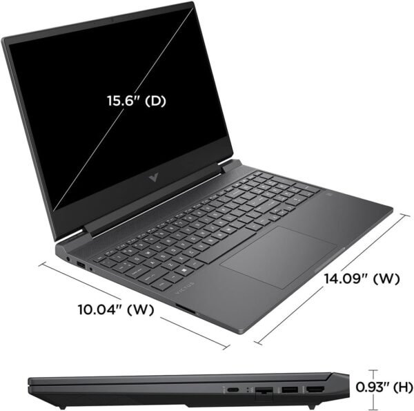 HP Victus 15 Gaming Laptop, 15.6" FHD 144Hz Display, AMD Ryzen 5 7535HS, 32GB DDR5 RAM, 1TB PCIe M.2 SSD, NVIDIA GeForce RTX 2050, HDMI, Webcam, Backlit Keyboard, Wi-Fi 6, Windows 11 Home, Silver