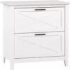 Bush Furniture Key West Lateral File Cabinet, Modern Farmhouse 2 Drawer File Cabinet for Home Office