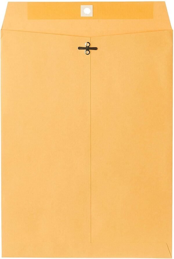 61BujIy9WIL._AC_SL1500_.jpg Mead Mailing Envelopes, Clasp Closure, 9" X 12", All-Purpose 24-lb Paper, Brown Kraft Material, 20 per Box (76020)