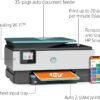 HP OfficeJet Pro 8028e All in One Wireless Printer Scanner Copier Fax Inkjet Print 2.7 Inch Touchscreen 2 Months of Instant Ink 20 ppm Black 10 ppm Color Home Office Use (Renewed)