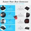 ErgoComfort Gel Wrist Rest Mouse Pad-Ergonomic Office Mousepad with Wrist Support-Non-Slip, Design Desk Accessories Mat for Home&Game Decor (02Pink Serenity)