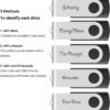 10-Pack Enfain 16GB USB 2.0 Swivel Flash Drives Shareable Data Storage for Home & Office Use (Black) : Electronics