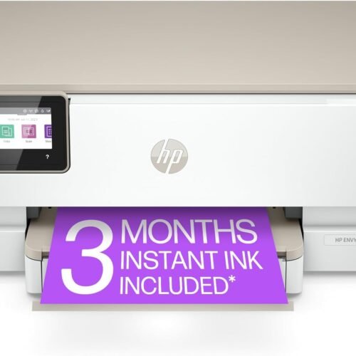 HP ENVY Inspire 7255e Wireless Color Thermal Inkjet Printer, Print, scan, copy, Easy setup,Mobile printing, Best-for-home, 3 month Instant Ink trial included