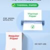 PRT Portable Printer Wireless for Travel, Inkless Bluetooth Compact Mobile Thermal Printer, Supports 8.5" X 11" US Letter, A4 A5, Compatible with iOS, Android, Laptop for Home Use, Office & Vehicles