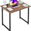 PayLessHere 32/39/47 inch Computer Desk Study Writing Table, Adjustable feet, Modern Furniture for Home Office (1, Brown, 32 inch)