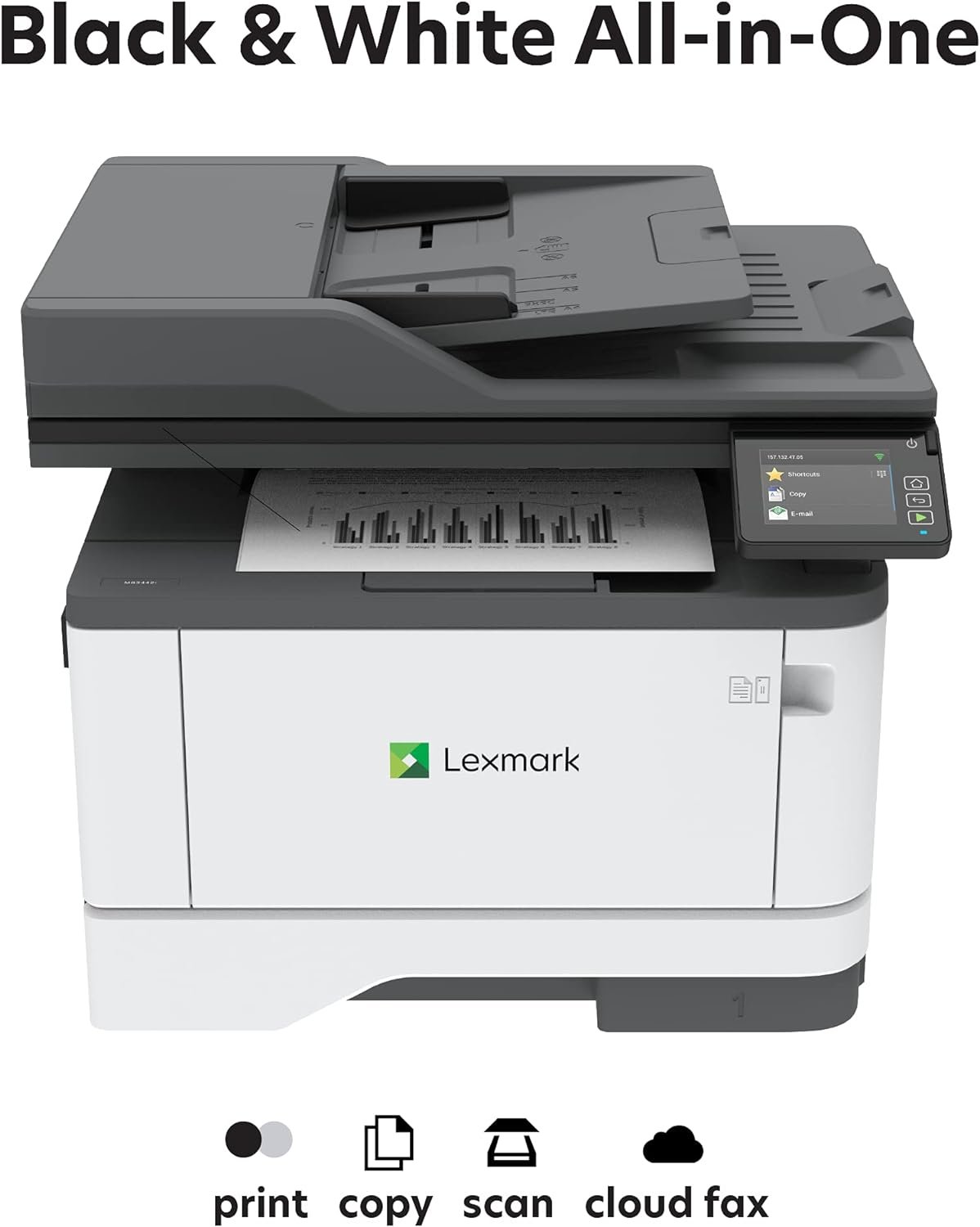 Lexmark MX431adw Laser Monochrome MFP Printer with Touchscreen, Copier Scanner Printer, Automatic Two-Sided Scanning, Wireless, Analog fax (29S0500) - Image 4