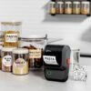 Label Maker Machine with Tape, M100 Bluetooth Label Printer, Versatile App with 1000 Icons and 300 Templates, 2 Inch Address Label Maker for Small Business, Office, Home, School, Black