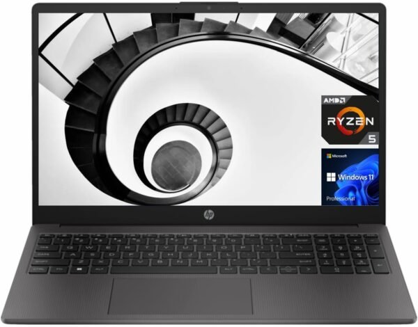 HP 255 G10 Business Laptop, 15.6" FHD Display, AMD Ryzen 5 7530U, 32GB RAM, 1TB PCIe SSD, Numeric Keypad, Webcam, HDMI, Wi-Fi 6, Windows 11 Pro, Grey
