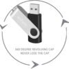 10-Pack Enfain 16GB USB 2.0 Swivel Flash Drives Shareable Data Storage for Home & Office Use (Black) : Electronics