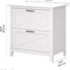 Bush Furniture Key West Lateral File Cabinet, Modern Farmhouse 2 Drawer File Cabinet for Home Office