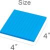 (8 Pack) Lined Sticky Notes 4x4 Bright Stickies Colorful Super Sticking Power Memo Pads, 8 Colors, Strong Adhesive