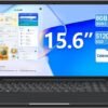 15.6 Inch Laptops, 8GB DDR3 512GB SSD Windows 11 Laptop Computer with I3 Processor, HD Display, 52Wh Battery, Wi-Fi 5, BT4.2, HDMI, USB3.2, Type-C, for Business and Students