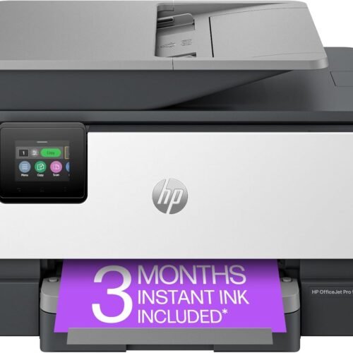 HP OfficeJet Pro 9125e All-in-One Printer, Color, Printer-for-Small Medium Business, Print, Copy, scan, fax,Touchscreen; Smart Advance Scan, 3 month Instant Ink trial included