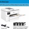 HP OfficeJet Pro 9730e Wide Format Wireless All-in-One Color Inkjet Printer, Print, scan, Copy up to 11x17', ADF, Duplex Printing Best for Office, 3 Month Instant Ink Trial Included (537P6A)