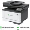 Lexmark MX431adw Laser Monochrome MFP Printer with Touchscreen, Copier Scanner Printer, Automatic Two-Sided Scanning, Wireless, Analog fax (29S0500)