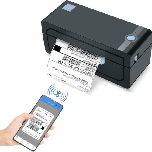 JADENS Bluetooth Thermal Shipping Label Printer – Wireless 4x6 Shipping Label Printer, Compatible with Android&iPhone and Windows, Widely Used for Ebay, Amazon, Shopify, Etsy, USPS