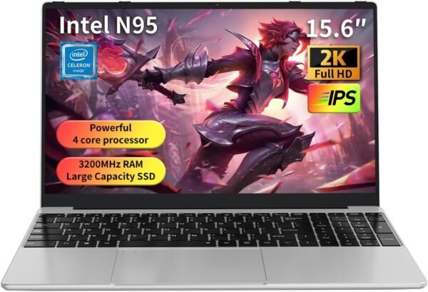 61b7yWEPXEL._AC_SL1200_.jpg Gaming Laptop 15.6" FHD,Intel N95 Turbo Boost 3.4GHz,16GB DDR4 + 512GB SSD,RGB Backlit Keyboard & Fingerprint Unlock,Windows 11 Pro Laptop Computer for Immersive Performance