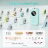 Phomemo D30 Label Maker Machine, Portable Bluetooth Mini Label Printer, Smart Phone Handheld Thermal Sticker Small Labeler Multiple Templates Font Icon Inkless for Home Office
